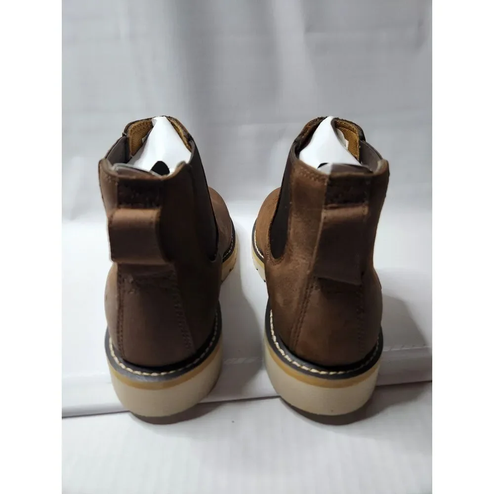Carhartt Women’s Pull‑On Chelsea Wedge Boot Brown 8.5M